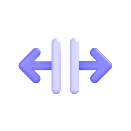 Horizontal-zentriert ausrichten  3D Icon