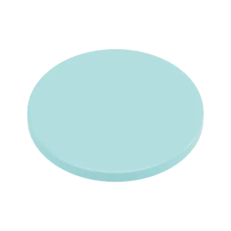 Horizontal Circle Shape  3D Illustration