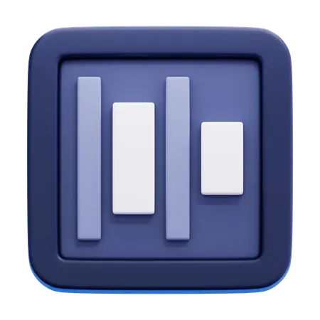 Horizontal Distribute Left  3D Icon