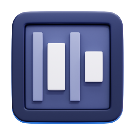 Horizontal Distribute Left  3D Icon