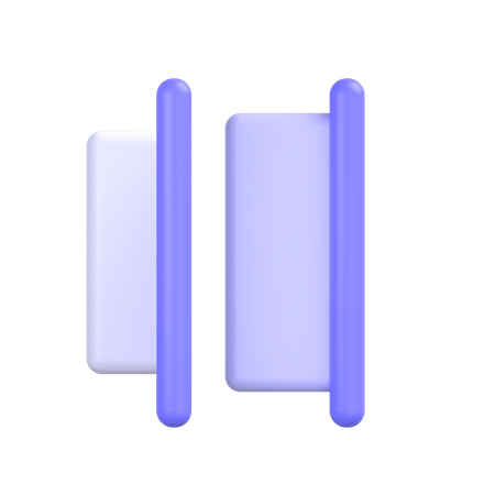 Horizontal Distribute Right  3D Icon