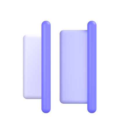 Horizontal Distribute Right  3D Icon