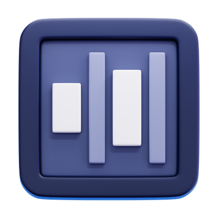 Horizontal Distribute Right  3D Icon