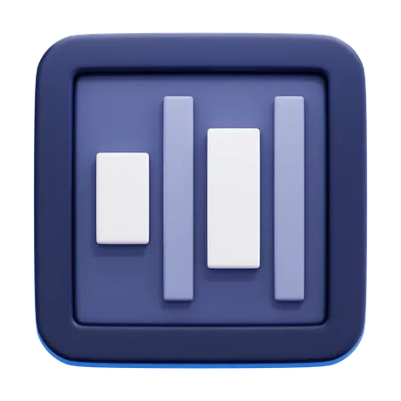 Horizontal Distribute Right  3D Icon