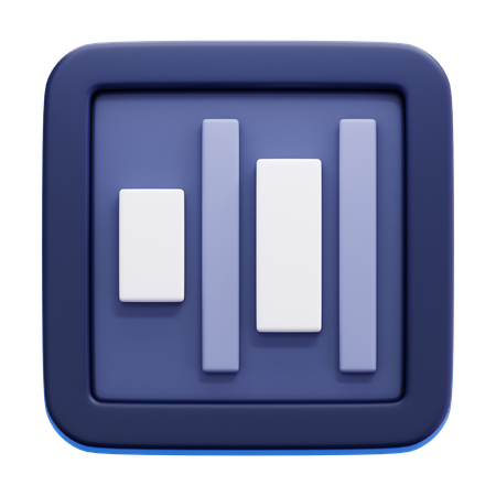Horizontal Distribute Right  3D Icon