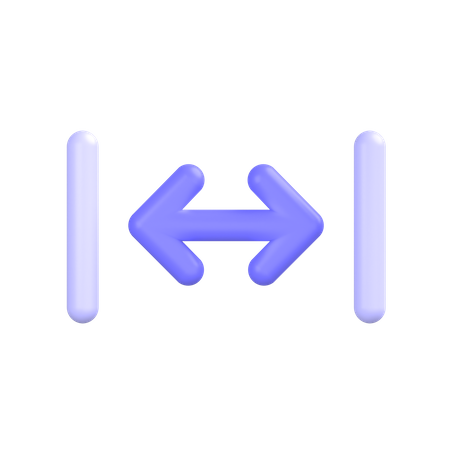 Maximiser horizontalement  3D Icon