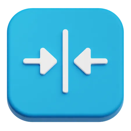 Horizontal Maximize  3D Icon