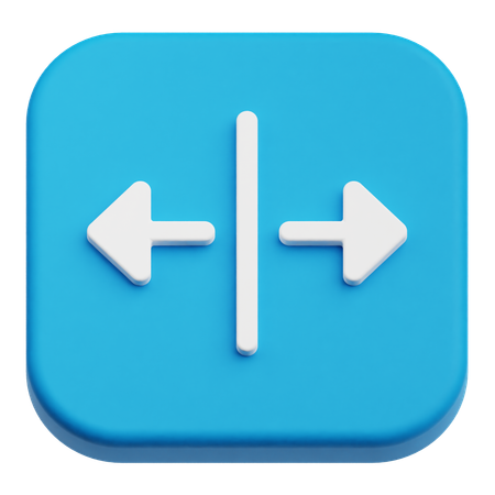 Horizontal Maximize  3D Icon