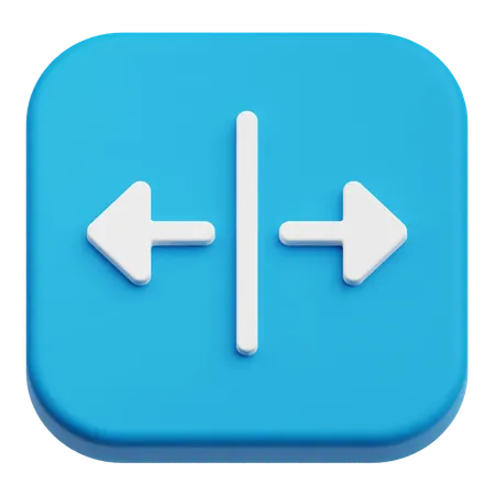 Horizontal Maximize  3D Icon