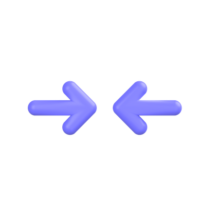 Minimiser horizontalement  3D Icon