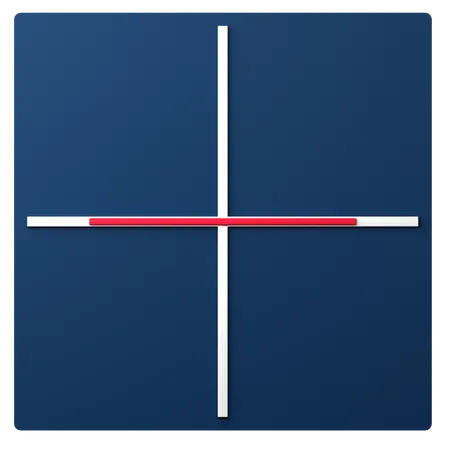 Horizontal Polarization  3D Icon