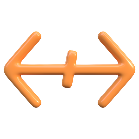 Horizontal Scroll Arrow  3D Icon