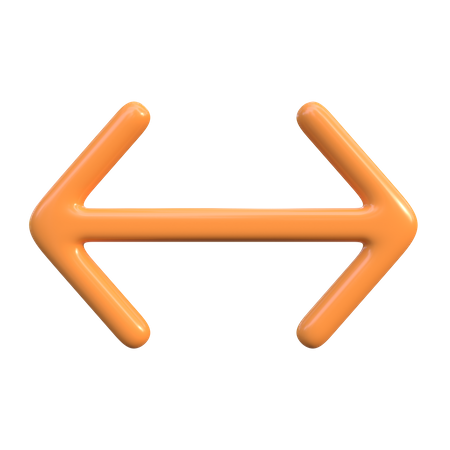 Horizontal Scroll Arrow  3D Icon
