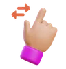 Horizontal Scroll Hand Gesture