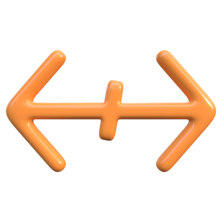 Horizontaler Scrollpfeil  3D Icon
