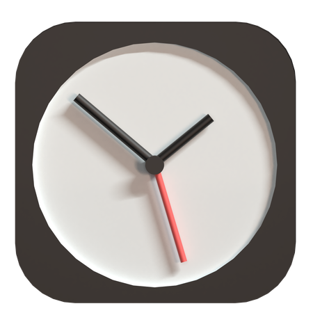 Horloge  3D Icon