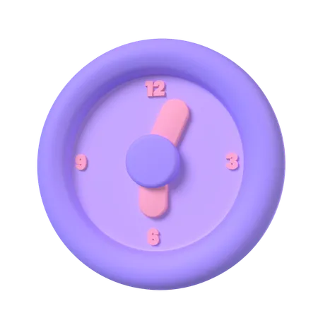 Horloge  3D Icon