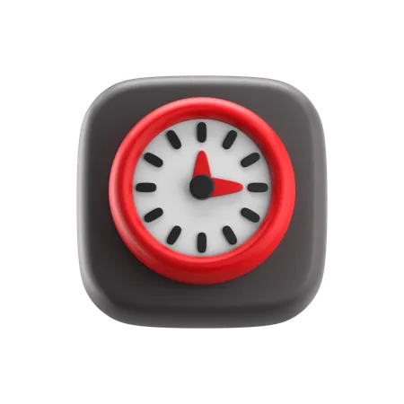 Horloge  3D Icon