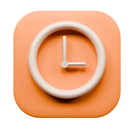 Horloge  3D Icon