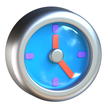 Horloge  3D Icon