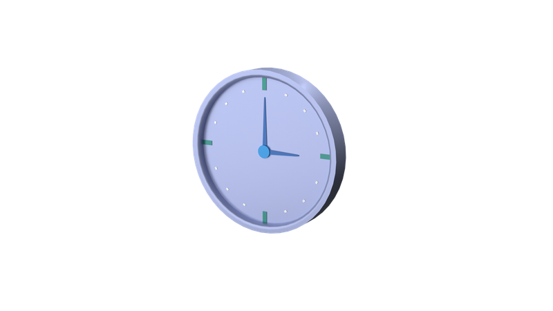 Horloge  3D Icon