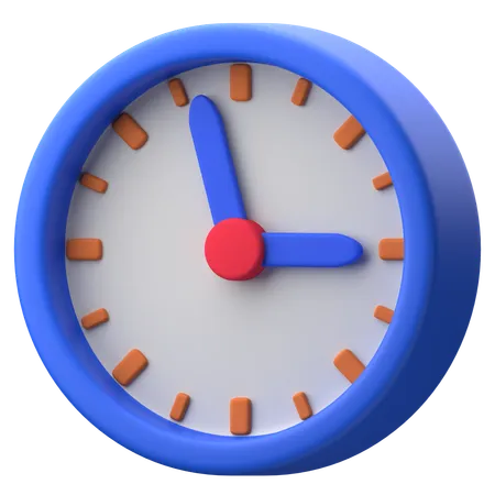 Horloge  3D Icon