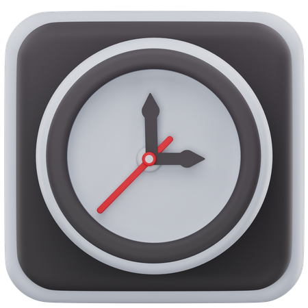 Horloge  3D Icon