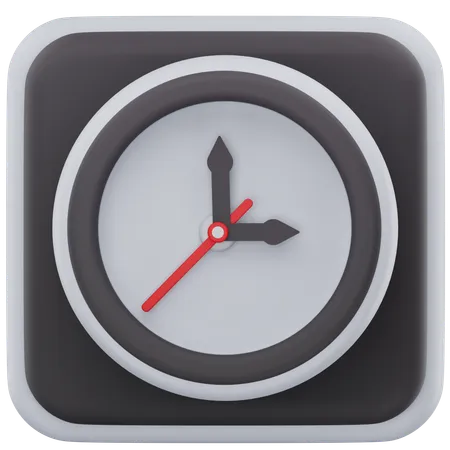 Horloge  3D Icon