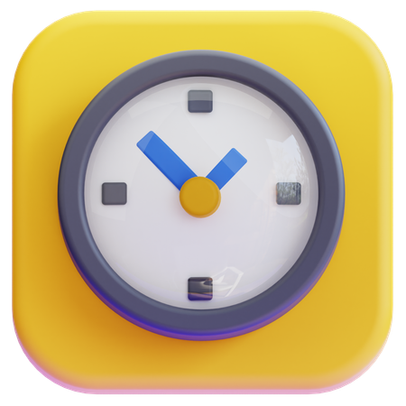 Horloge  3D Icon