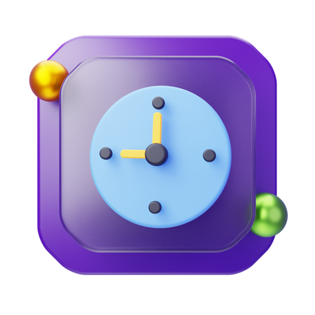 Horloge  3D Icon