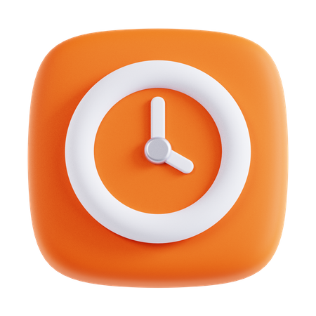 Horloge  3D Icon