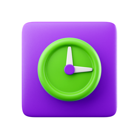 Horloge  3D Icon