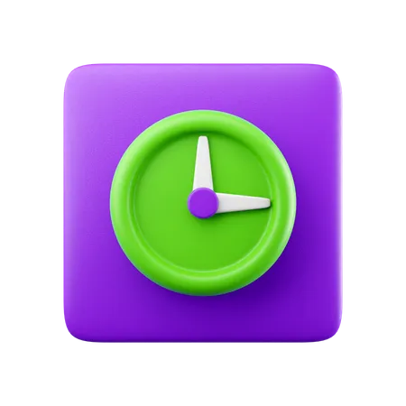 Horloge  3D Icon