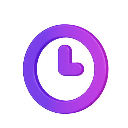 Horloge  3D Icon