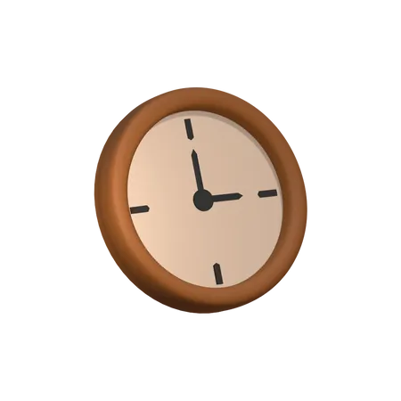 Horloge  3D Icon