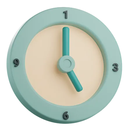 Horloge  3D Icon