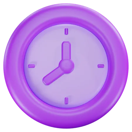 Horloge  3D Icon