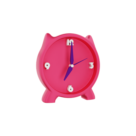 Horloge du temps de travail  3D Illustration