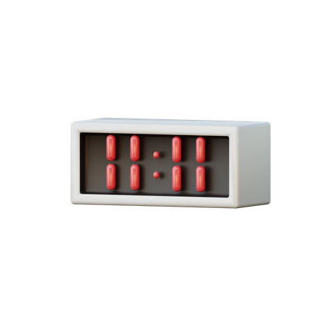 Horloge digitale  3D Icon