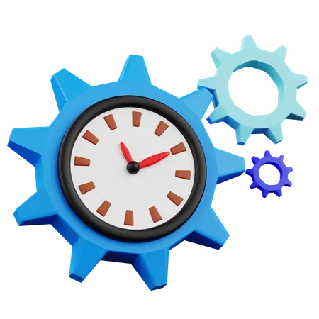 Horloge à engrenages  3D Icon
