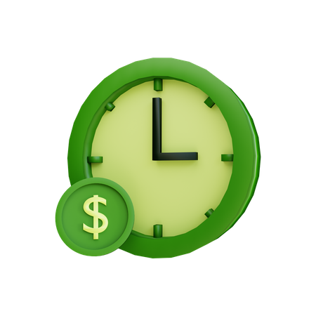 Horloge financière  3D Illustration