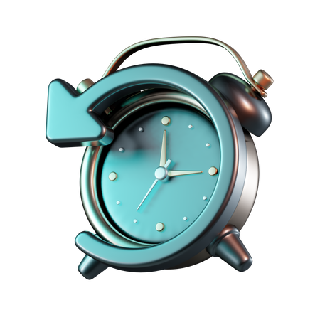 Flèche d'horloge inversée  3D Icon