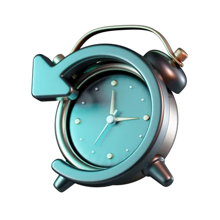 Flèche d'horloge inversée  3D Icon