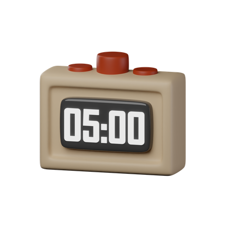 Minuterie d'horloge  3D Icon