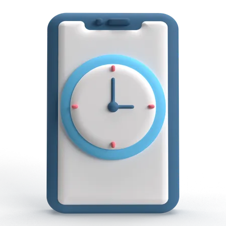 Horloge mobile  3D Icon