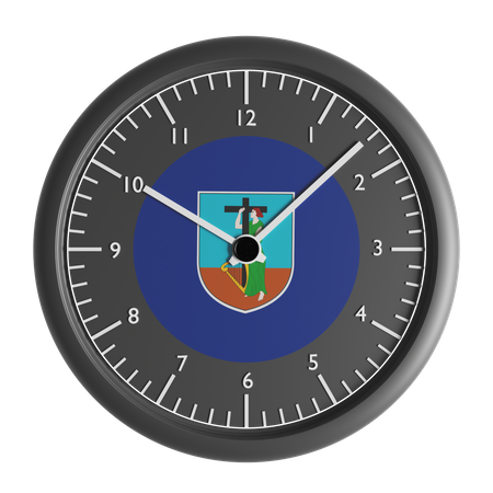 Horloge murale avec le drapeau de Montserrat  3D Icon