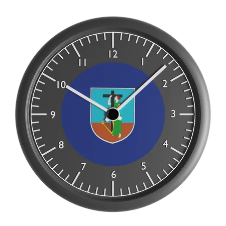 Horloge murale avec le drapeau de Montserrat  3D Icon