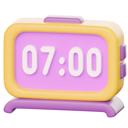 Horloge digitale  3D Icon