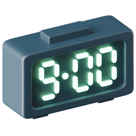 Horloge digitale  3D Icon