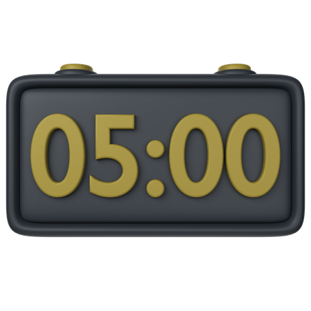 Horloge digitale  3D Icon